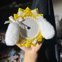 Handmade Cute Dog Badge Holder – Ita Bag Decoration Base for 2.28-2.95 inch (58mm-75mm) Badges