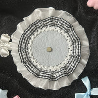 Handmade Angel Cat Badge Holder – Ita Bag Decoration Base for 2.28-2.95 inch (58mm-75mm) Badges