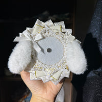 Handmade Cute Dog Badge Holder – Ita Bag Decoration Base for 2.28-2.95 inch (58mm-75mm) Badges
