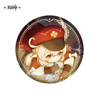 Lisenced Genshin Impact Character PV Series Tinplate Badge – 2.28inches(58mm) – Furina & Wanderer