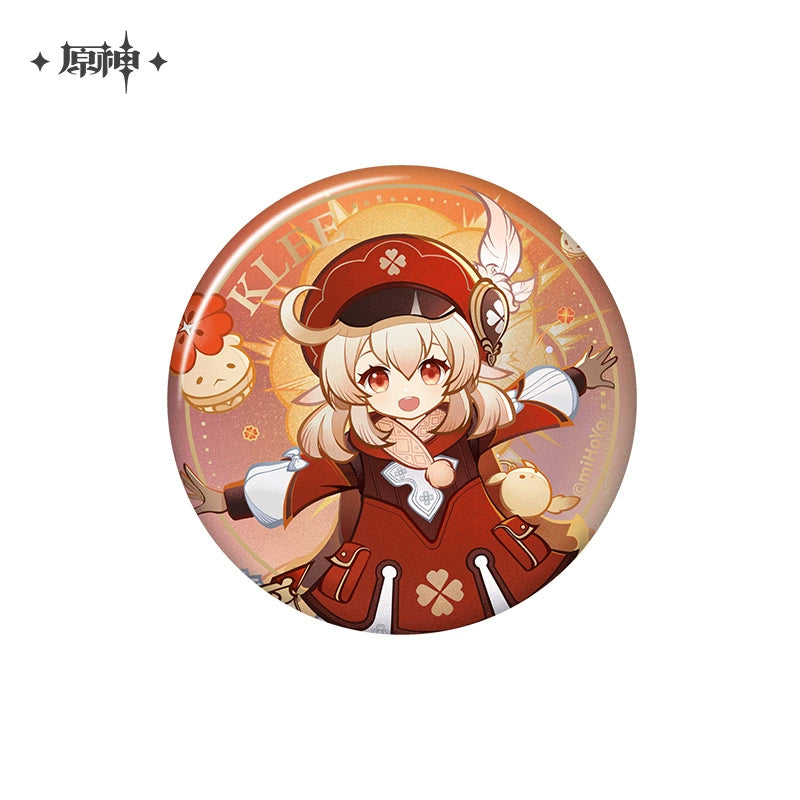 Lisenced Genshin Impact Genius Invokation TCG Tournament Series Tinplate Badge - 2.95 inches (75mm)