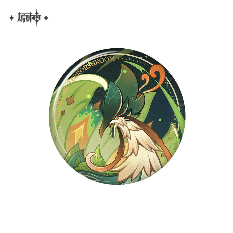 Lisenced Genshin Impact Genius Invokation TCG Tournament Series Tinplate Badge - 2.95 inches (75mm)
