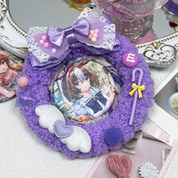 Handmade Donut Badge Holder – Ita Bag Decoration Base for 2.28-2.95 inch (58mm-75mm) Badges