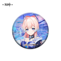 [Official Genshin Impact] Character Badge –  2.28inches(58mm) – Furina & Kaedehara Kazuha – Genshin Themed Series