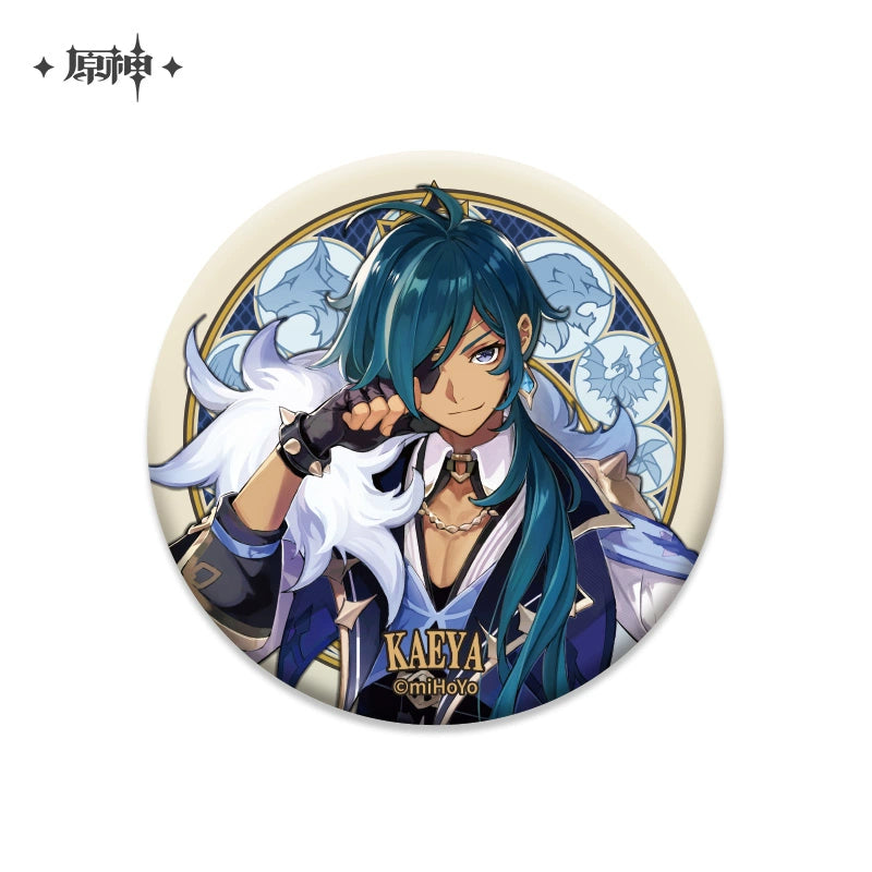 Lisenced Genshin Impact Mondstadt Theme Series Character Badge –  2.95 inches (75mm) – Venti, Klee, Albedo