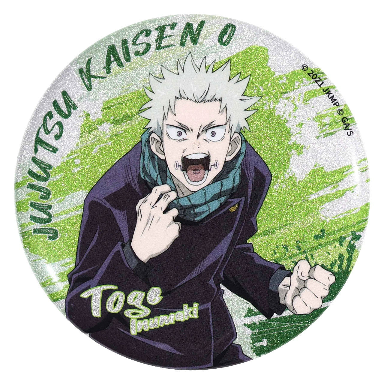 Official Licensed Jujutsu Kaisen Season 2 Holographic Double Flash Badge - 2.95 inches (75mm)