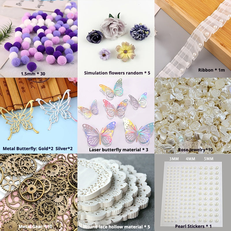 Butterfly Decoration Material Kit – Vintage Accessories for DIY Itabag Crafting