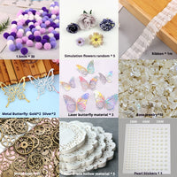 Butterfly Decoration Material Kit – Vintage Accessories for DIY Itabag Crafting