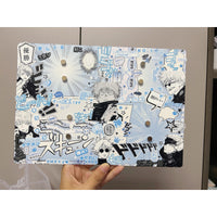 (Custom size) Manga Speech Bubble Itabag Insert — Fits 2 To 4 Badges Perfectly — Original Handmade Ita Board