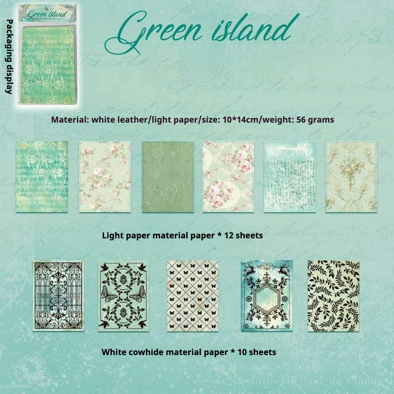 22 Sheets of Dream Wings Insert Board Background Paper - DIY Itabag Decoration Kit