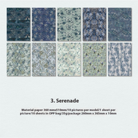 10 Sheets of Background Paper for Itabag and Ita Frame Decoration