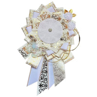 Handmade Blooming Flowers Badge Holder – Ita Bag Decoration Base for 2.28-2.95 inch (58mm-75mm) Badges
