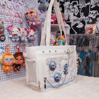 Gojo’s Blue Morning Tote Ita Bag– Jujutsu Kaisen Custom Series, Perfect for Conventions, Daily Outings & School