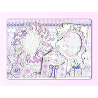 (Custom size) Garden Tea Time Itabag Insert — Holds Three Badges Perfectly — Original Handmade Ita Board