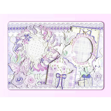 (Custom size) Garden Tea Time Itabag Insert — Holds Three Badges Perfectly — Original Handmade Ita Board
