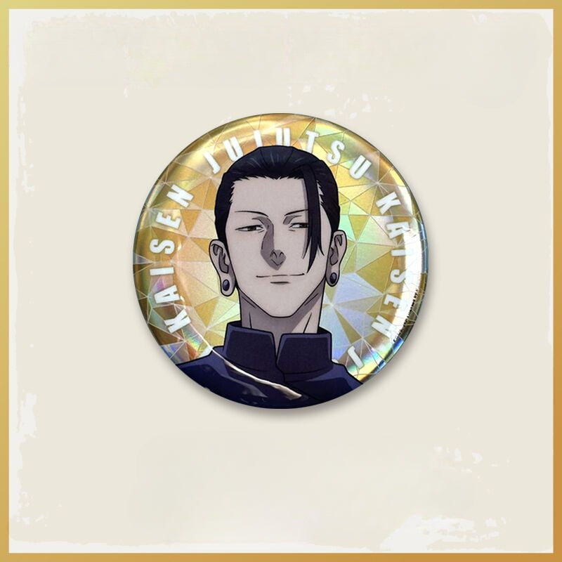 Official Licensed Jujutsu Kaisen Season 2 Holographic Double Flash Badge - 2.95 inches (75mm)