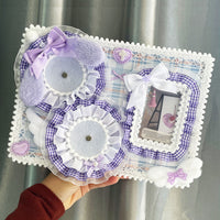 (Custom size) Enchanted Ribbon Itabag Display Insert - Holds 2 Badges and 1 Photocard Perfectly-Finished Ita Board Original Handmade