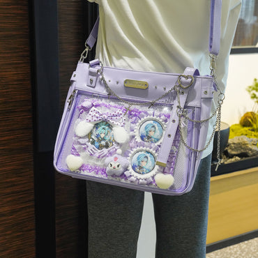 Eula’s Plush Garden Ita Bag– Spacious Tote and Crossbody with Curated Display Set