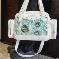 Venti’s Starlight Mint Ita Bag – Genshin Impact Custom Series, Large-Capacity Ita Bag with Side Pockets
