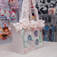 Miku’s Dreamy Ribbon Ita Bag – Handheld, Shoulder & Crossbody Pastel Display Tote
