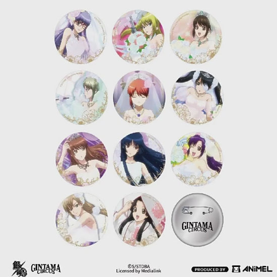 Officially Licensed Gintama 20th Anniversary Badge - Bridal ED Edition