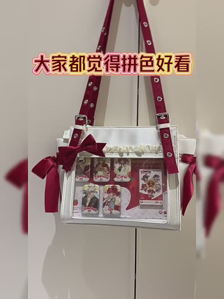 Sweet Dream Satin Ita Backpack with Detachable Bow