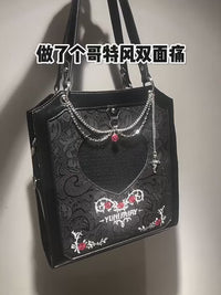Yuni Fairy Rose Thorn Double-Sided Gothic Ita Bag